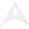 Ekena Millwork Pitch Turner Architectural Grade PVC Gable Pediment, 60"W x 35"H x 1"P (14/12) GPP060X035X100TUR - alternate 1